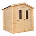 wooden shed
