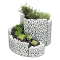 gabion herb spiral