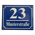 house number sign