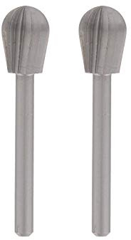 Dremel 134 Hochgeschwindigkeits-Fräser - Zubehörsatz für Multifunktionswerkzeug mit 2 Fräsern Ø 7,2mm zum Gravieren, Schnitzen und Fräsen in Holz, Kunststoffe, Leder, Ziegelstein, Plexiglas u.v.m.