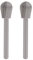 Dremel 134 punte da taglio per fresatura in set di accessori da 2 pezzi - 2 frese rotonde ad alta velocità con diametro di lavoro di 7,2 mm