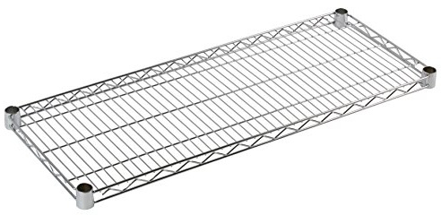 Archimede Sistema Componibile, Ripiano, Grigio (Cromato), 46 x 91 cm