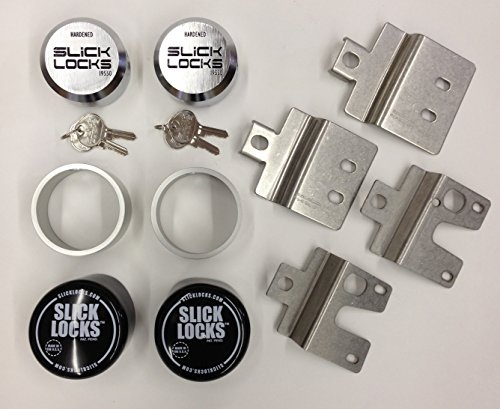 Slick Locks FD-FVK-1-TK Slick Locks Ford Swing Door Kit Complete with Spinners, Weather Covers & Locks