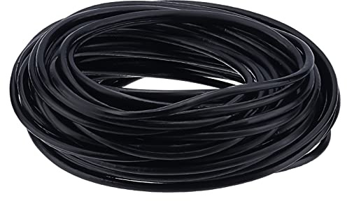 PandaHall Elite 1 Roll Joyeria DIY Black Cowhide Leather Cord, Collar & Pulsera Cord¨®n 3 mm