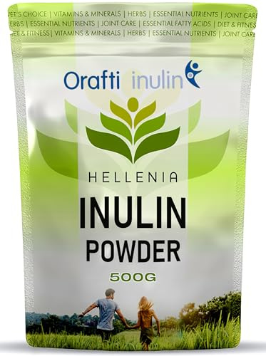 Inulin Powder 500g by Orafti | Premium Inulin Prebiotic Fibre Powder 500g Plus FOS | Chicory Root, Highly Soluble | Added FOS, Gluten Free, Suitable for Vegans - by Orafti