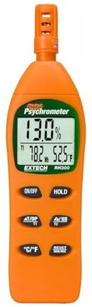 Extech RH300 Digital Psychrometer, Humidity, Temp, Dew Point, Wet Bulb