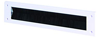 WARMSEAL Letterbox Draught Excluder, White, 43mm x 275mm Opening