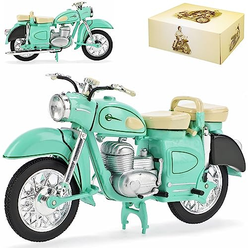MZ ES 250 Grün DDR Atlas Collection 1/24 Modellcarsonline Modell Motorrad mit individiuellem Wunschkennzeichen