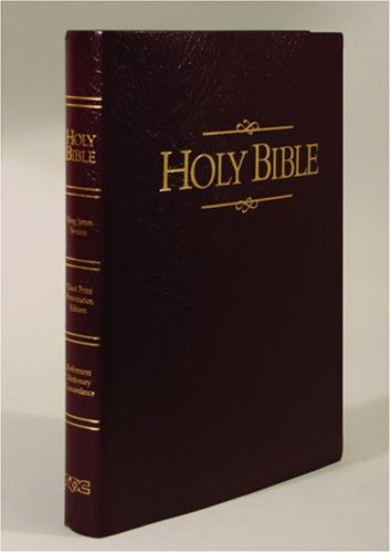 Holy Bible, Giant Print Presentation Edition: King James Version, Burgandy Cover