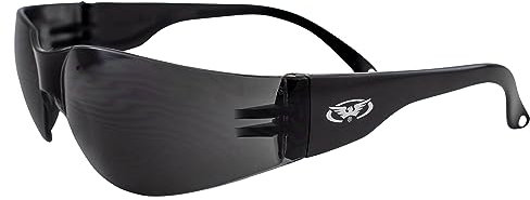 Visión Global Eyewear piloto Gafas de Seguridad, Super Dark