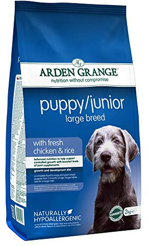 Arden Grange Puppy/Junior Large Breed Dry Dog Food, Chicken, 2 Kg, clear
