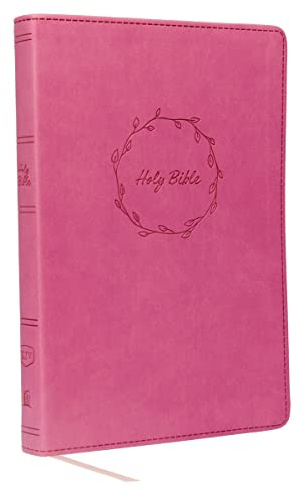 KJV Holy Bible: Value Large Print Thinline, Pink Leathersoft, Red Letter, Comfort Print: King James Version