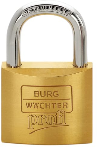 Burgwächter 116 Profi-Vorhängeschloss, 10 x 32 x 33 mm, Messing