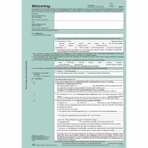 25 x RNK Vordruck Universal-Mietvertrag A4 3x2 Seiten selbstdurchschreibend