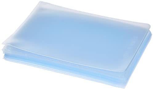 VELOFLEX 3115500 - Funda protectora y de identificación para tarjetas DIN A7, película de PP, con protección contra rasgaduras, a prueba de documentos, 20 piezas