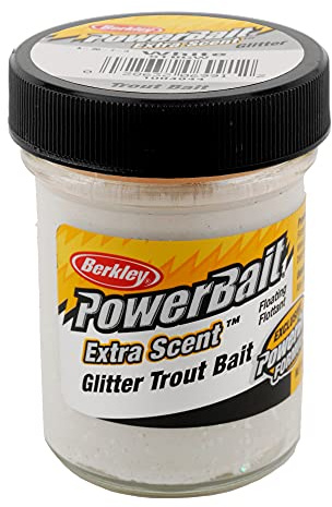 Berkley Paste für Forelle Schimmernde Forellenpaste PowerBait White 50 g White See Tremarella