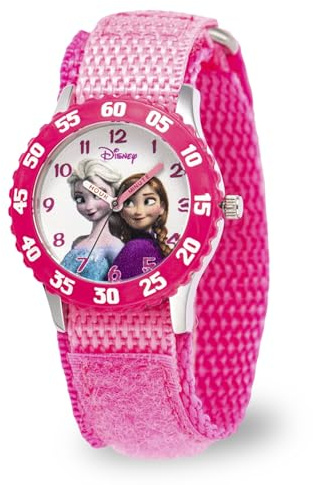Disney Frozen Watch for Kids - Elsa and Anna Watch - Girls Watches - Kid Toys - Watches for Kids - Toddler Girls Teen - Pink Bezel - Pink Strap
