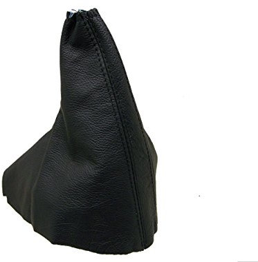 JPstraps - Funda Palanca de Freno de Cuero Piel Natural Color Negro Compatible con Skoda Octavia I (1996-2004)