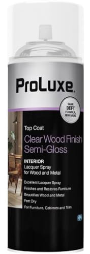 Deft Interior Clear Wood Finish Semi-Gloss Spray, 12.25-Ounce Aerosol