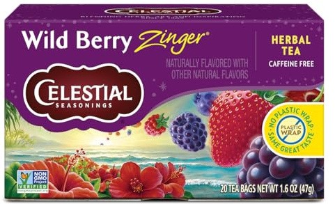 Celestial Seasonings Herb Tea Wild Berry Zinger - 20 Tea Bags