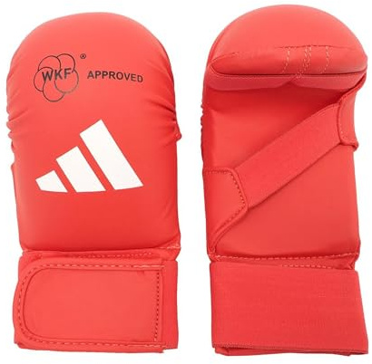 Adidas - Guanti da Karate-Kumite/Fit-Boxe Rosso Omologati Wkf (XL)
