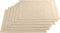 REDBEST Tischset, Platzset, Untersetzer Uni 6er-Pack Seattle, 100% Baumwolle beige Größe 30x45 cm - Robustes, glattes Gewebe, mit hochwertigem Kuvertsaum