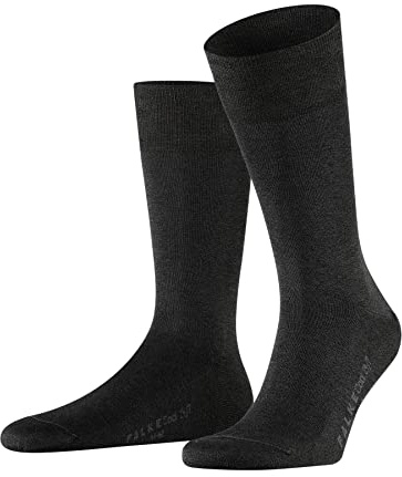 FALKE Herren Socken Cool 24/7, Baumwolle, 1 Paar, Grau (Anthracite Melange 3080), 41-42