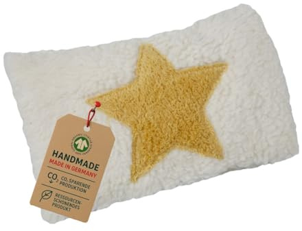 Cojín de calor para bebés Estrella orgánico) Dinkelfüllung Talla:20,0 cm x 13,0 cm