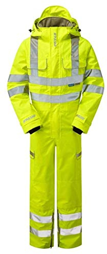 PULSAR P522 Unlined Coverall, Yellow, Large