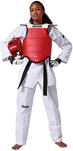 Kwon Competition Plastron de Taekwondo réversible Multicolore Rouge/Bleu 2