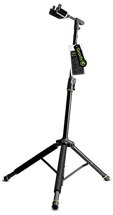 Gravity GS 01 NHB - Faltbarer Gitarrenständer - Neckhug, Höhenverstellung bis 97 cm, schwarz
