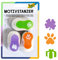 folia 7023 - Motivstanzer, Motivlocher, 3er Set, Geschenk, Kleeblatt und Tatze
