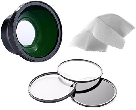 Digital Nc Obiettivo Super grandangolare da 58 mm 0,43x con Macro (Alternativa più Ampia e Compatibile con Panasonic DMW-LWA52)