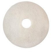 Polishing Floor Pad, 430mm, White, Pack of 5