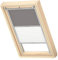 VELUX Original Dachfenster Duo Verdunkelungsrollo für M04, Grau, mit Grauer Führungsschiene
