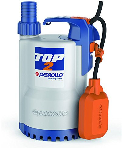 POMPA Sommergibile Acque Chiare 0,5Hp TOP2 Cavo 5m Galleggiante 220V Pedrollo