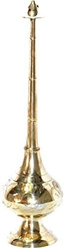 Holy Land Market Brass Holy Water Sprinkler for Catholic Church/Home use (12 Inches)