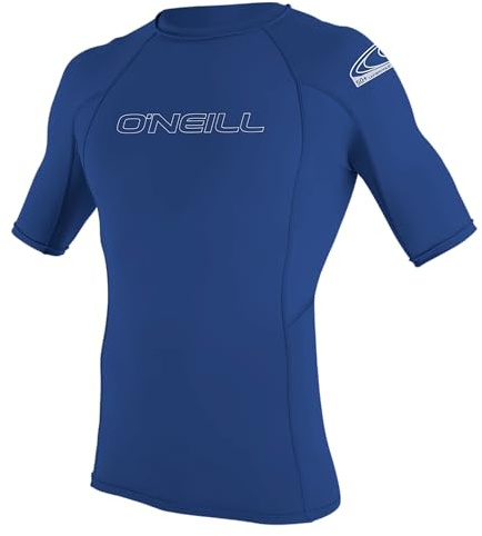 ONEILL WETSUITS Herren Uv Schutz Basic Skins S/S Crew Rash Vest, Pacific, XL