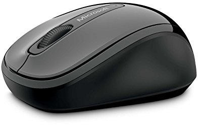 Microsoft Wireless Mobile Mouse 3500 (Maus, Lochnes, kabellos, für Rechts- und Linkshänder geeignet), grau