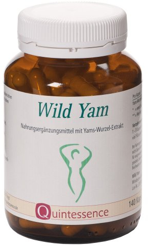 Quintessence Wild Yam Kapseln 140 Stk. - Yamswurzel Kapseln hochdosiert mit 1425mg Extrakt, davon 285mg Diosgenin je Tagesdosis, Vegan & ohne künstliche Zusätze, Produziert in Österreich