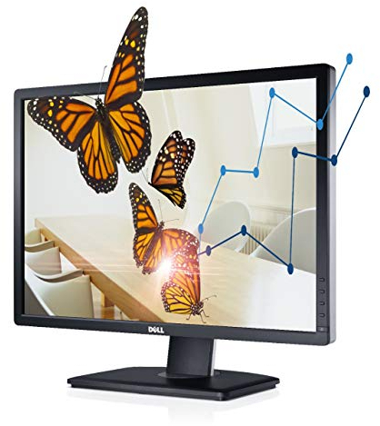 Dell U2412M 61 cm (24 Zoll) LED-Monitor (DVI, VGA, 8ms Reaktionszeit, höhenverstellbar) schwarz/silber