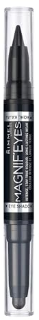Rimmel London Magnif'eyes Doppelend Lidschatten und Eyeliner 1,6g 001 Zurück zu den Schwarzen