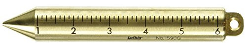 Crescent Lufkin 20 oz. Inage Solid Brass Cylindrical SAE/Metric Plumb Bob - 590GMEN, Black