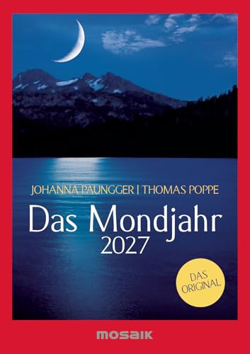 Das Mondjahr 2027 - s/w Taschenkalender: Das Original