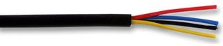 Cable-Core Alarm Cable Black 4 Core Burglar Security System Wire Per 15 metre...