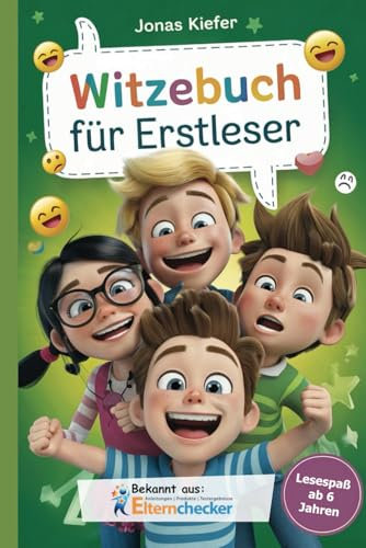 Witzebuch für Erstleser: Mit großer Schrift, Silbentrennung, Lese und Schreibübungen sowie coolen Illustrationen – Lesespaß ab 6 Jahren