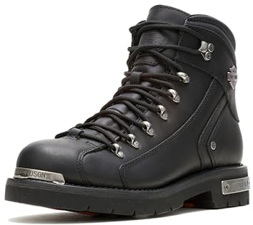 Harley-Davidson Men's Electron Leather Motorcycle Casual Boot, Black, 11