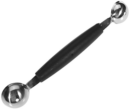 Double-Ended Melon Baller Scoop, stainless_steel, Ab3