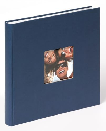 walther design Album Fotografico Blu 26 x 25 cm con Ritaglio di Copertina, Fun FA-205-L