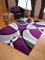 Super Verso Purple Silver Modern Hand Carved Dense Rug. Available in 6 sizes (120cm x 170cm)